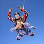 Skydiving Lincolnshire - Man and Woman Skydiving Thumbs Up